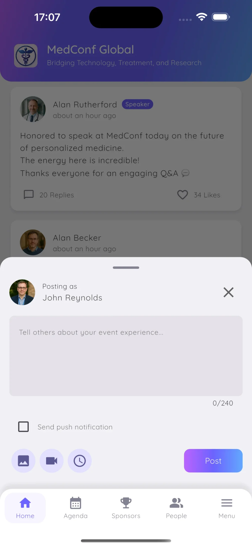 feed screen showcase