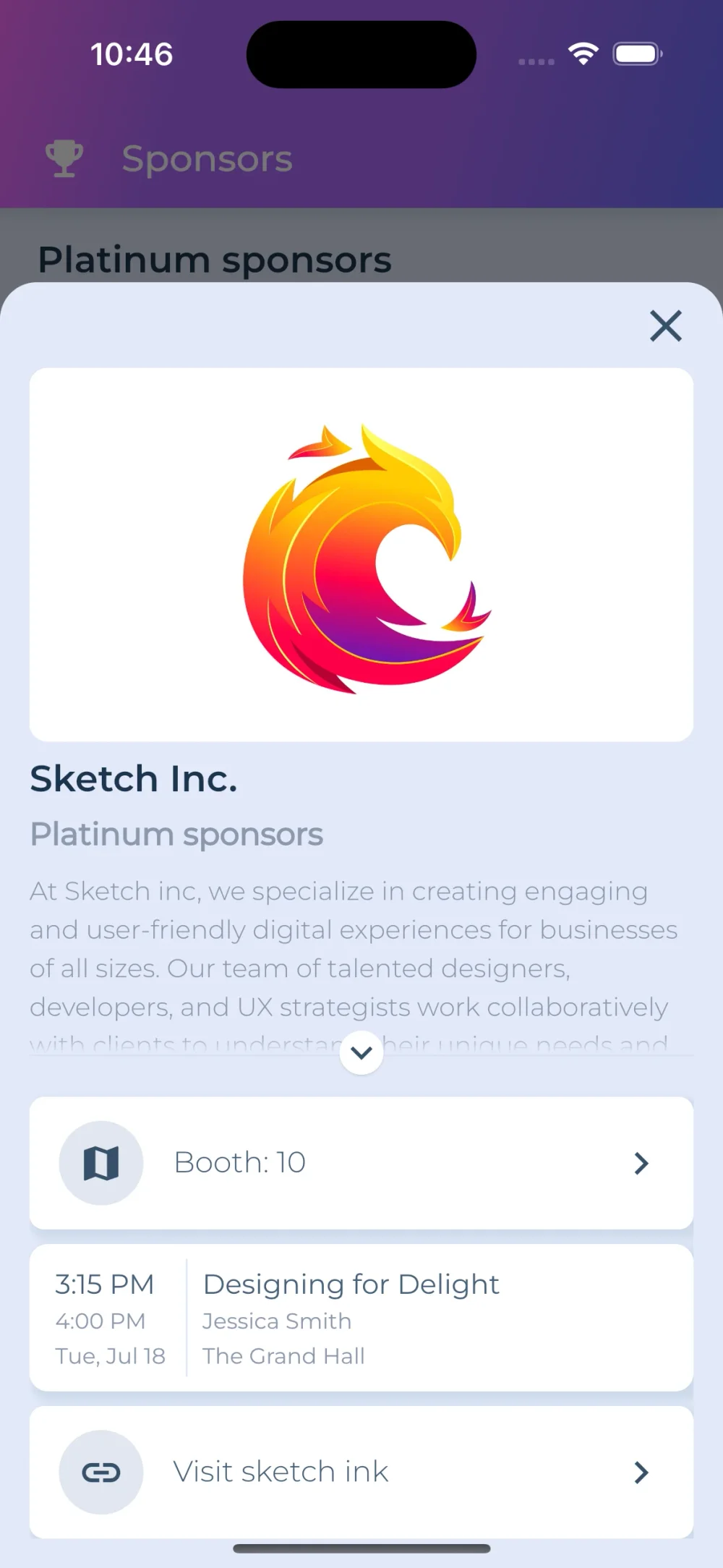 sponsors screen showcase